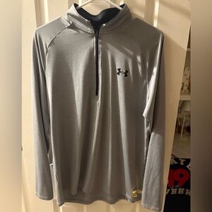 Under Armour Black and Gray HeatGear Pullover